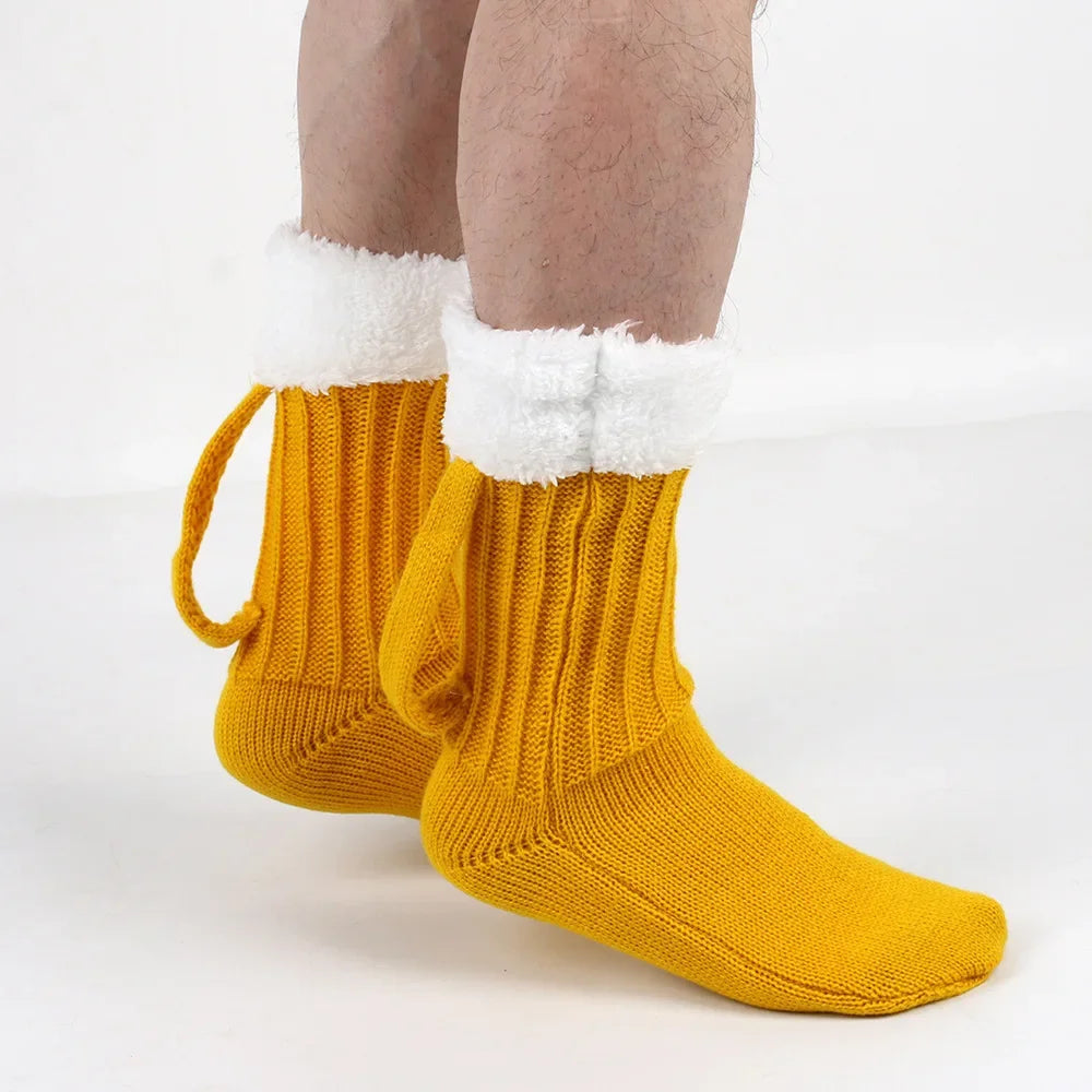 Beer Mug Knitted Socks