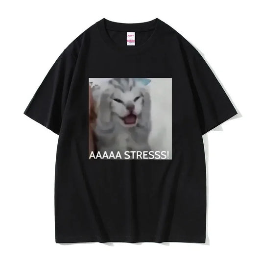 Stressed Cat Meme T-Shirt