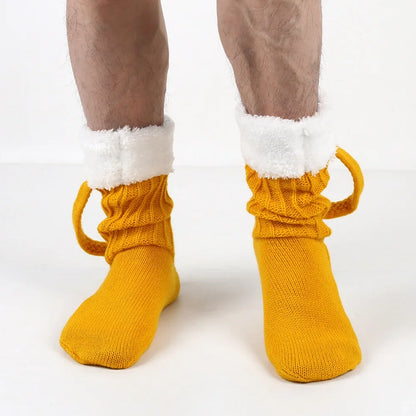 Beer Mug Knitted Socks